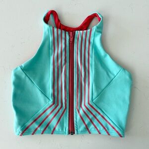 Jo and Jax Tops Size XXS Adult Girls Women Gymnastics Cheer Dance Green/Red